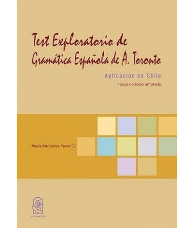stsg test exploratorio de gramática española de a toronto, de María Mercedes Pavez Medsuq.cl