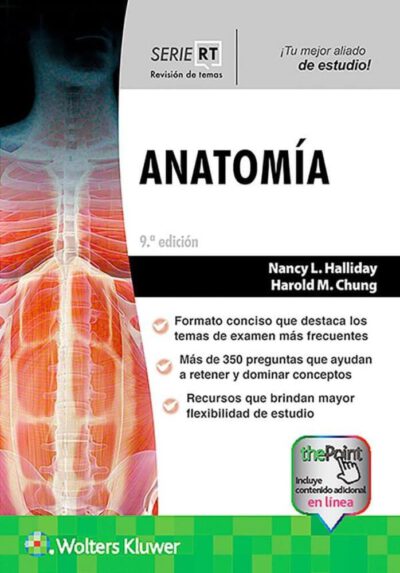 Libro Anatomia. 9ª Edición. Revisión de Temas ISBN 9788417949525 Idioma Español Editorial Lippincott W & W